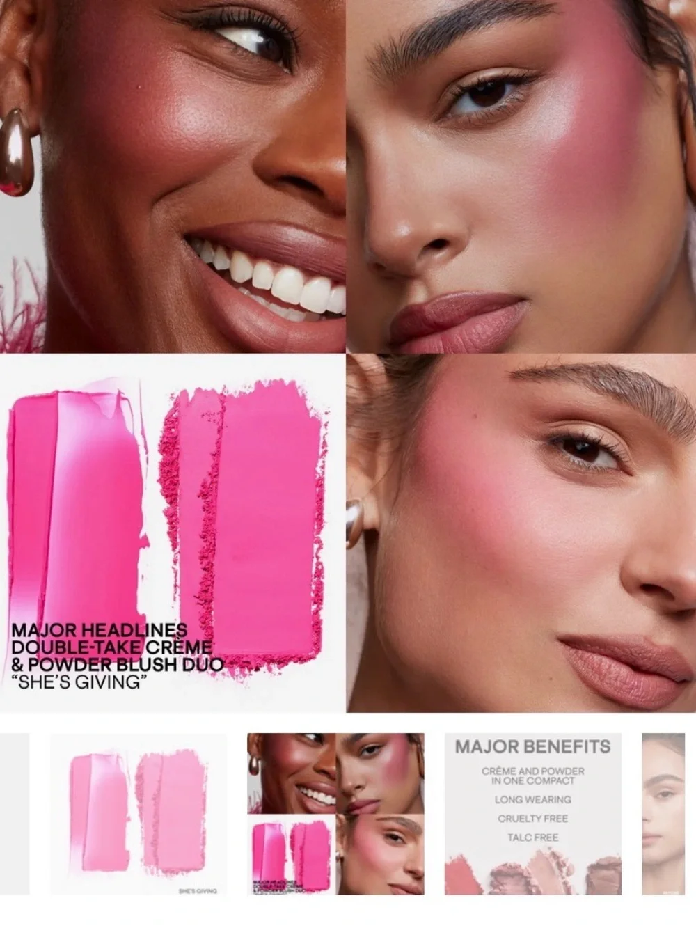 PATRICK TA Crème & Powder Blush Duo~ shade She's giving